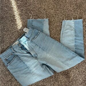 Abercrombie & Fitch Light Blue Cropped Jeans